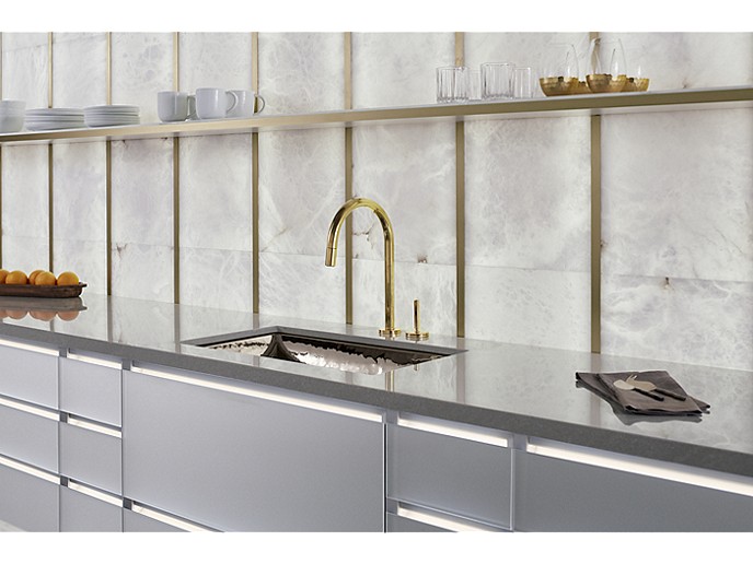 PULL-DOWN KITCHEN FAUCET ONE™ by Kallista P25200-00-CP-0-large